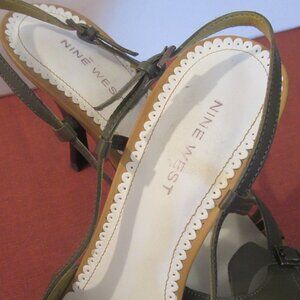 NINE WEST Summer Leather SlingBack Pumps, size 8M